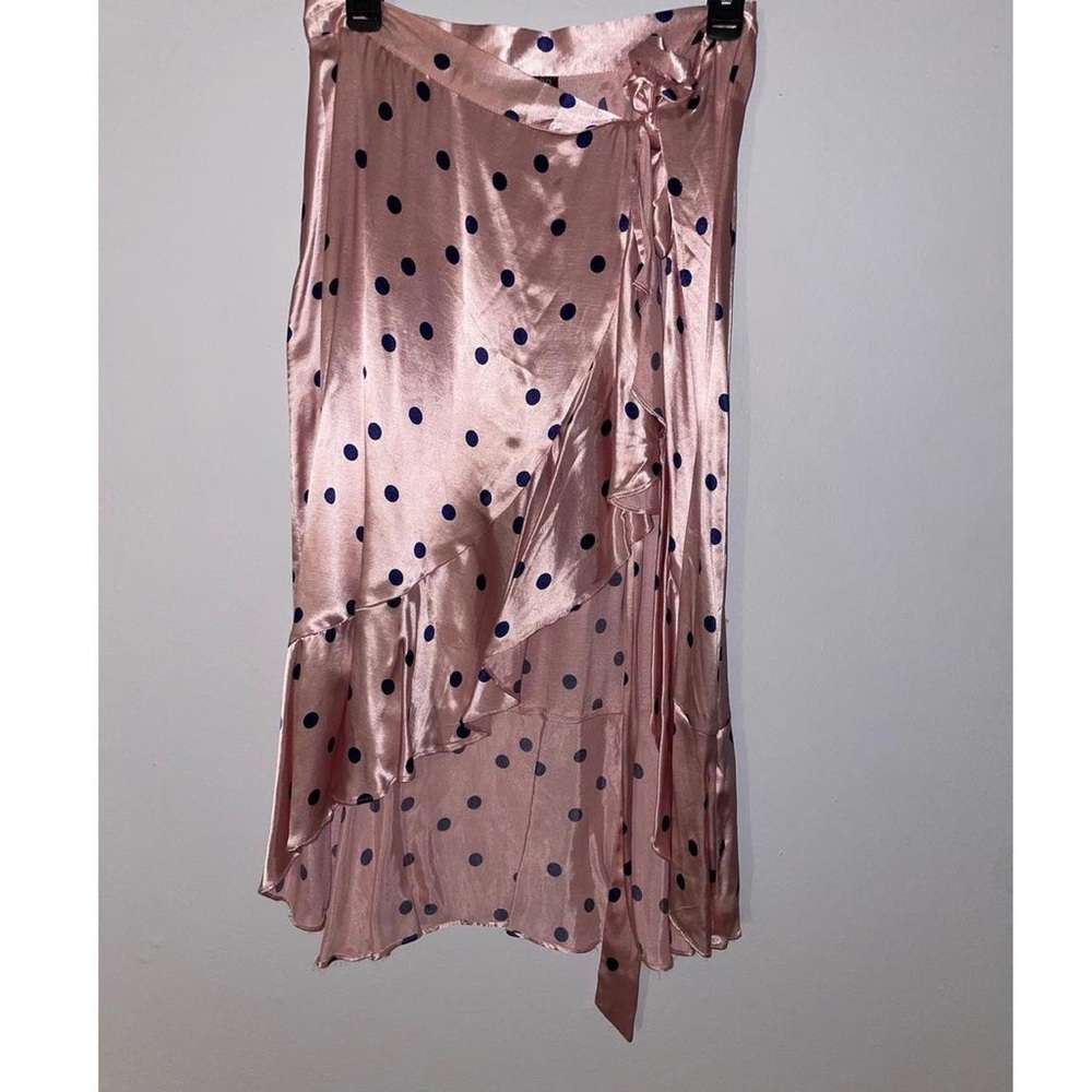 Satin pink and blue topshop skirt